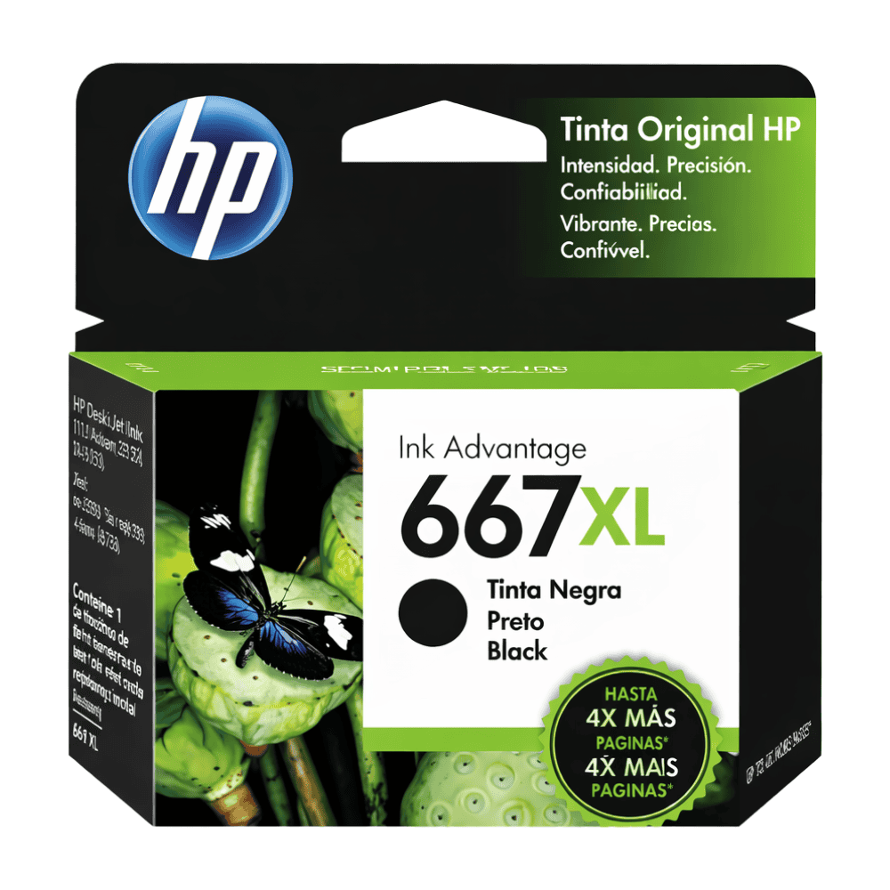 Cartucho HP 667 XL - Negro 8.5ML