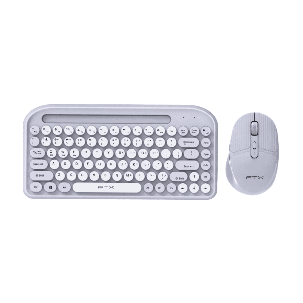 Kit Teclado y Mouse Inalámbrico Esp FTX FTXGK01 106074 – Lila