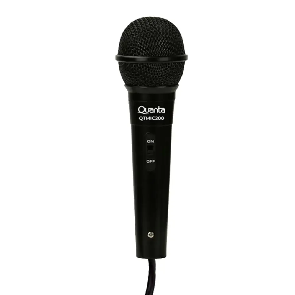 Micrófono Dinámico Cardioide Quanta QTMIC200- 3 Metros