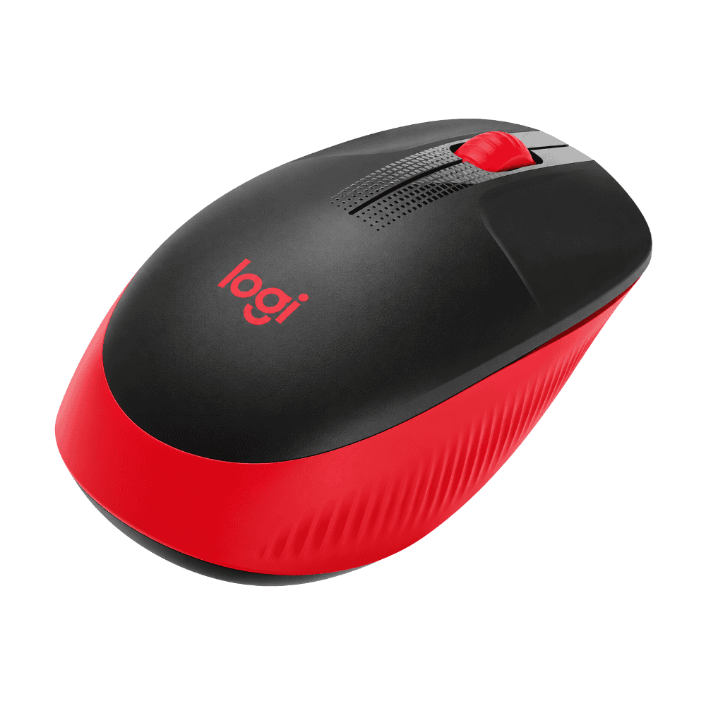 Mouse Logitech M190 - Rojo/Negro